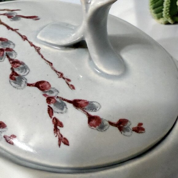 Vintage Willard George Canonsburg “Willow” Sugar Bowl with lid - Picture 7 of 11